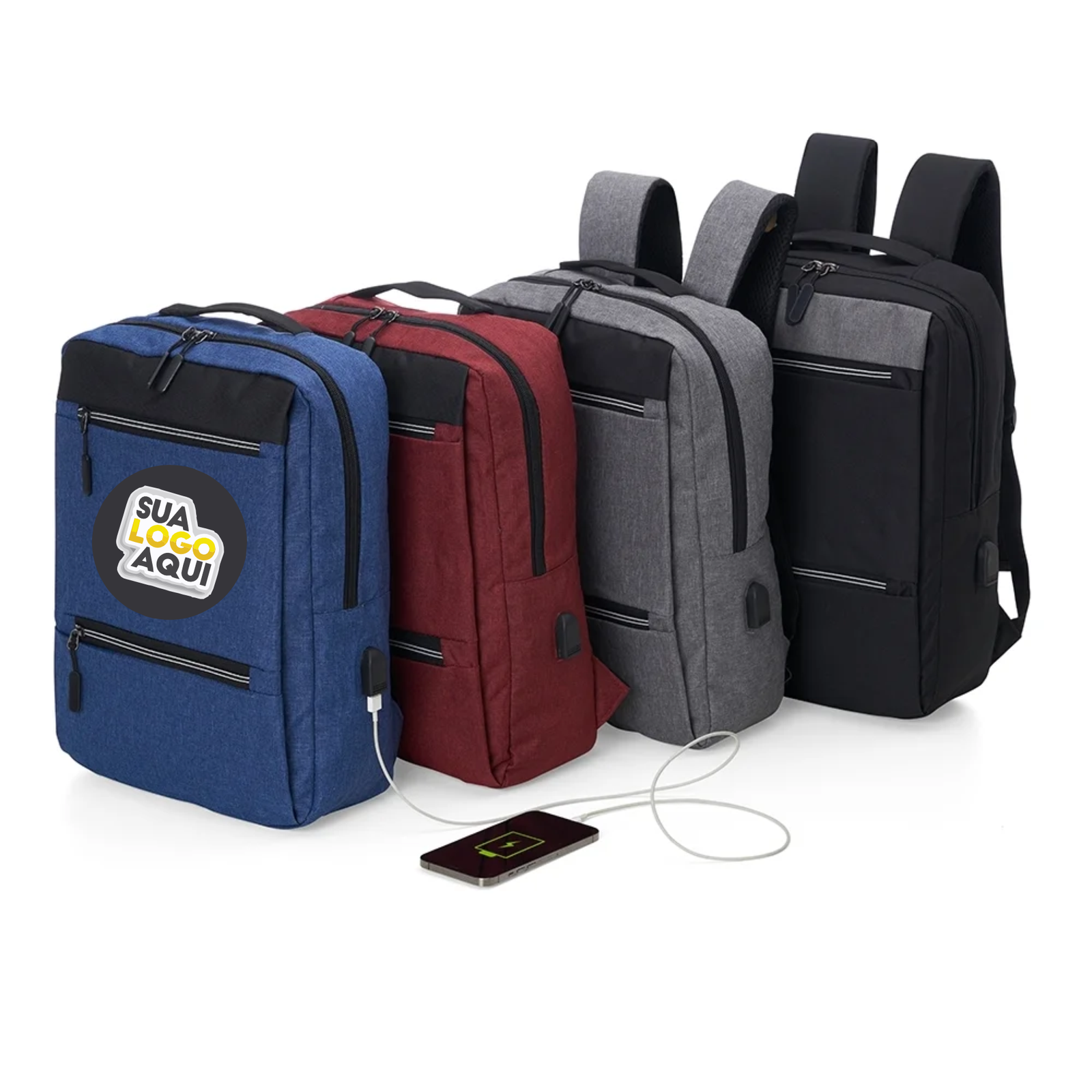 Mochila de Nylon USb