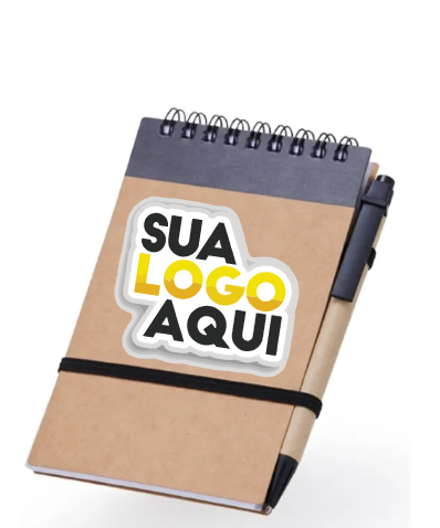 Bloco de Anotações Ecológico com Caneta personalizado
