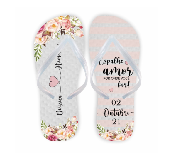 Chinelo Casamento Personalizado