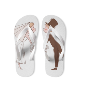 Chinelo casamento personalizado, noivos