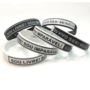 Pulseiras Emborrachadas Personalizadas