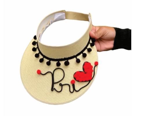 Viseira de Palha Personalizada