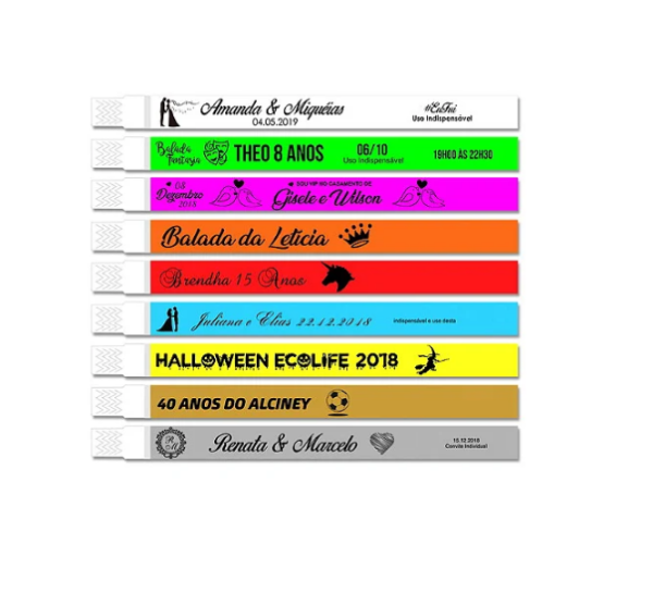 Pulseira de Identificação para eventos