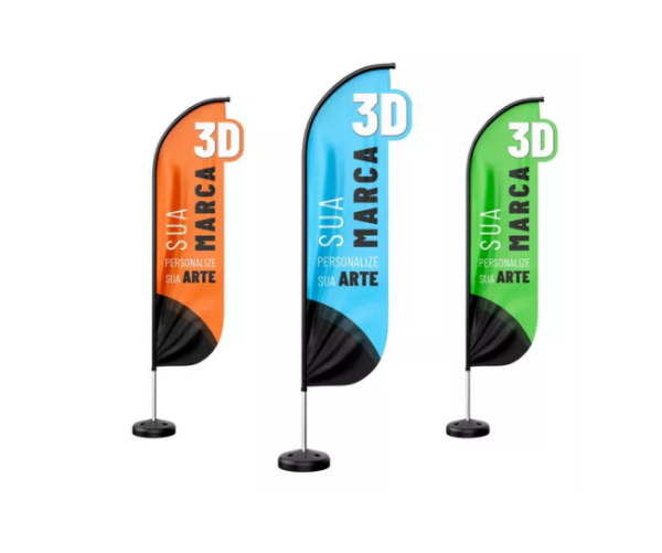 Wind Banner Personalizado Modelo 3D