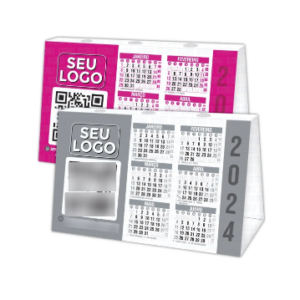 Calendário de Mesa em PVC