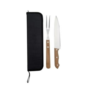 Kit churrasco de Madeira com duas Peças