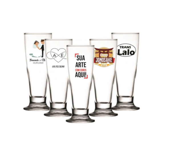 Tulipa de Chopp Vidro Personalizada