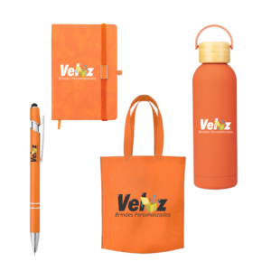 Kit Boas-Vindas Personalizado com Squeeze